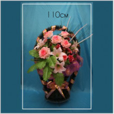 Венок-Корзина 110см Розовый